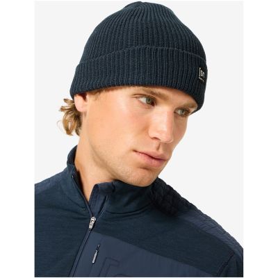 Czapka SUPER.NATURAL Merino Basic Beanie granatowa, ONE SIZE   one size