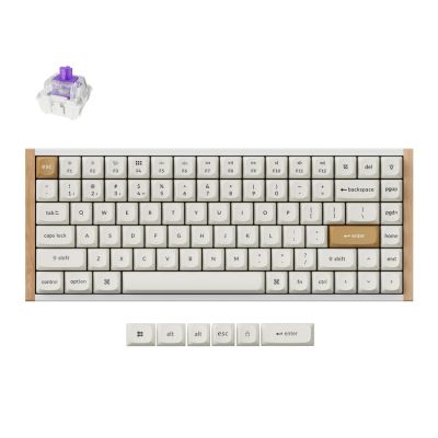 Keychron K2 HE klawiatura Gaming USB + RF Wireless + Bluetooth Biały