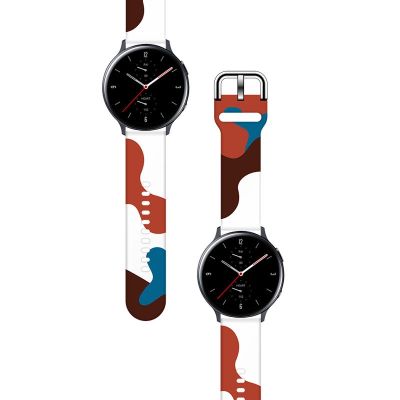 2. Pasek Strap Moro do Samsung Galaxy Watch 40 / 41 / 42 / 43 / 44 mm silikonowa bransoletka opaska do zegarka - wzór 8