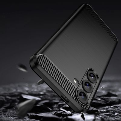 4. Etui silikonowe Carbon Case do Samsung Galaxy S25+ - czarne