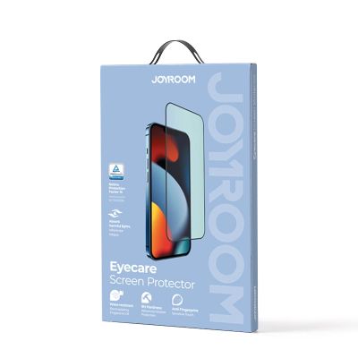 5. Joyroom Knight zielone szkło do iPhone 14 Pro z filtrem Anti Blue Light na cały ekran (JR-G02)
