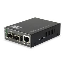 LevelOne GVT-2011 - Media konwerter - GigE - 10Base-T, 100Base-TX, 1000Base-T, 1000Base-X - RJ-45 / SFP (mini-GBIC)