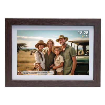 12. Denver PFF-1042DWMK2 cyfrowa ramka na zdjęcia Drewno 25,6 cm (10.1") Ekran dotykowy Wi-Fi