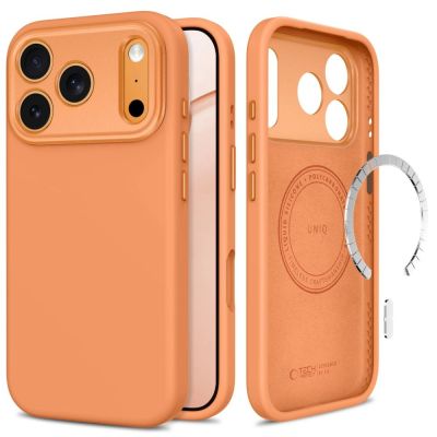 Etui Tech-Protect Uniq MagSafe CC na iPhone 18 Pro / 17 Pro - pomarańczowe