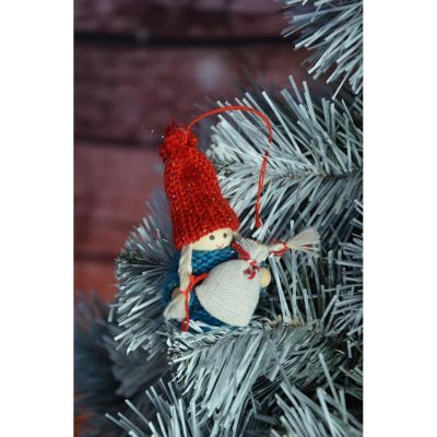 8. LALECZKA DEKORACYJNA Z WORKIEM NIEBIESKA GIRL 7,5CM