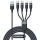 Kabel Joyroom Multi-Use Series S-A18 4w1 USB-A - USB-C / USB-C / Lightning / micro USB 1.2m - czarny