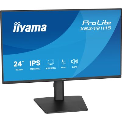 26. iiyama ProLite XB2491HS-B1 monitor komputerowy 60,5 cm (23.8") 1920 x 1080 px Full HD LCD Czarny