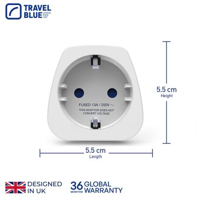 4. TRAVEL BLUE PRZEJŚCIÓWKA ADAPTER SHUCKO -> USA