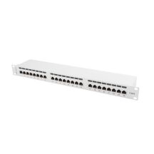 Patch panel Lanberg PPS6-1024-S (1U; kat. 6; 24xRJ-45)