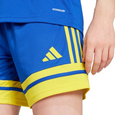 5. Spodenki damskie adidas Squadra 25 niebiesko-żółte JN5408