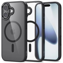 Etui Tech-Protect MagMat MagSafe na iPhone 17 - przezroczysto-czarne