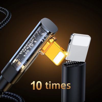 10. Kabel Joyroom Gaming Cable S-CL020A6 Lightning (kątowy) / USB-C (prosty) 20W 1.2 m - czarny