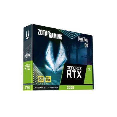 6. Karta graf. ZOTAC GAMING GEFORCE RTX 3050 6GB TWIN EDGE OC GDDR6, 96bit, 1477/14000, HDCP, Three DP, HDMI, Lite Pack