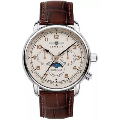 Zegarek Męski ZEPPELIN LZ121 Mediterranee Moonphase 9636-5 + BOX