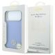 8. Etui Guess Grained Round Strass Logo MagSafe na iPhone 18 Pro / 17 Pro - niebieskie