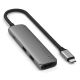 4. Aluminiowy adapter do urządzeń mobilnych USB-C Satechi 4-in-1 USB-C Slim Multiport Adapter 4K (space gray)