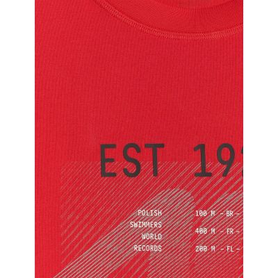 6. T-shirt regular z nadrukiem męski 4F 4FRSS26TTSHM4039-62S
