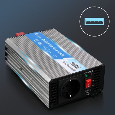 7. Przetwornica napięcia samochodowa 12V, 1500W modyfikowany sinus