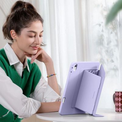 6. Etui ESR Flip Hybrid na iPad 10.9" 2020-2022 ( 4 / 5 gen.) / 11" 2024-2025 ( 6 / 7 gen.) - fioletowe