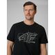 6. T-shirt regular z nadrukiem męski 4F 4FRSS26TTSHM3989-10S