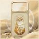 7. Etui Nimmy Lucky Fashion Cat MagSafe na iPhone 17 Pro Max - brązowe