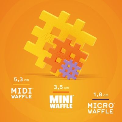 8. Klocki konstrukcyjne Marioinex Mini Waffle Konstruktor, 140 elementów
