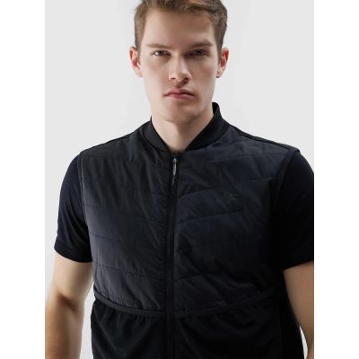 4. Kamizelka męska do biegania w terenie z wypełnieniem primaloft black eco 4F