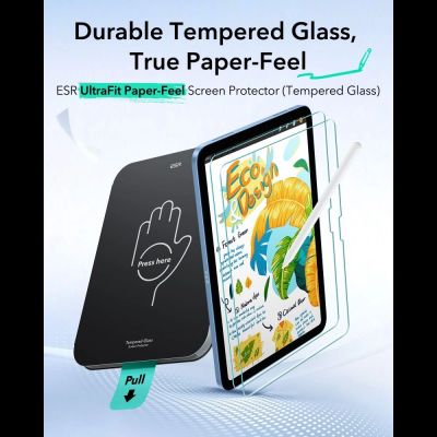 3. Szkło hartowane ESR Paper Feel 2-Pack na iPad 10.9” (2022) / 11” (2025)