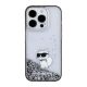 3. Etui Karl Lagerfeld Liquid Glitter Choupette do iPhone 15 Pro Max - przezroczyste