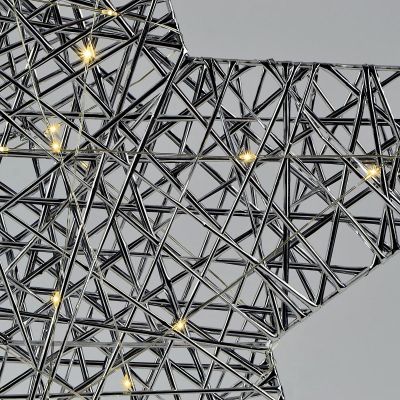3. GWIAZDA DEKORACYJNA 40LED SILVER 50CM LUCA