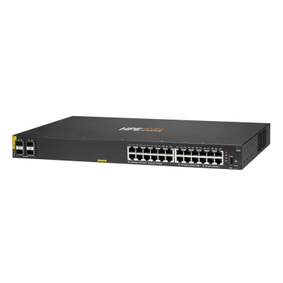 7. Aruba 6100 24G Class4 PoE 4SFP+ 370W Zarządzany L3 Gigabit Ethernet (10/100/1000) Obsługa PoE 1U Czarny