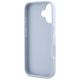 7. Etui Guess Grained Big 4G Logo Small Classic Logo na iPhone 16 - niebieskie