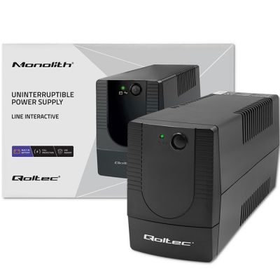 2. QOLTEC ZASILACZ AWARYJNY UPS LINE INTERACTIVE | MONOLITH | 850VA | 480W
