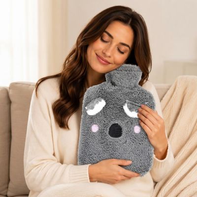 3. TERMOFOR GUMOWY 1,75L W POKROWCU ZWIERZĄTKO - ANTRACYT