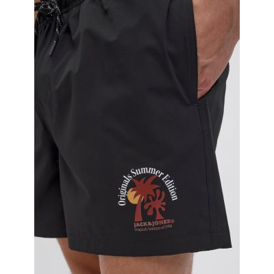 3. Jack&Jones szorty kąpielowe JPSTMAUI STAR SWIMSHORTS STYD SS25 12287670  BLACK