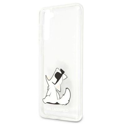 6. Etui Karl Lagerfeld Choupette Fun na Samsung Galaxy S21+ - przezroczyste