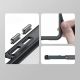 7. Wzmocnione etui z elastyczną ramką do iPhone 15 Pro Max Outer Space - niebieskie