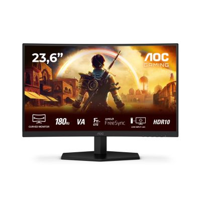 15. AOC G4 C24G42E monitor komputerowy 59,9 cm (23.6") 1920 x 1080 px Full HD LED Czarny, Czerwony