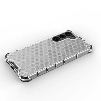 12. Honeycomb etui do Samsung Galaxy S23+ pancerny hybrydowy pokrowiec przezroczyste