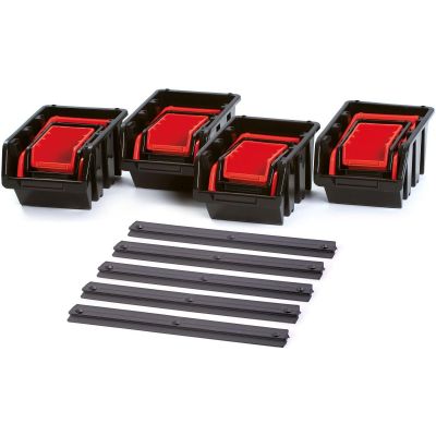 19. ZESTAW KUWET POJEMNIKÓW WARSZTATOWYCH 16SZT KISTENBERG