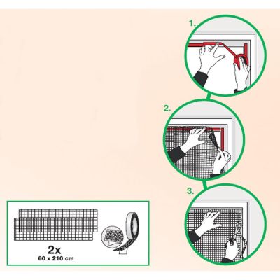 12. MOSKITIERA DRZWI 2X60X210 CZARNY