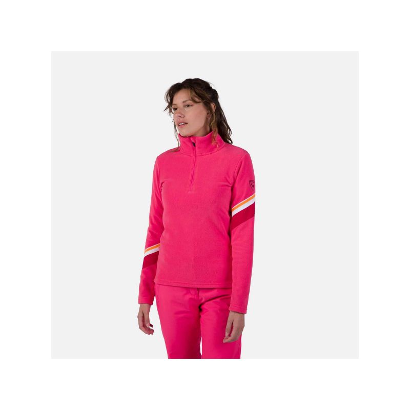 8. Bluza Rossignol W Strawpile Fleece Hz różowy