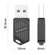 3. Wozinsky dwupasmowy adapter USB  Wi-Fi 6 z Bluetooth 5.4 - czarny