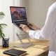 18. Podstawka pod laptopa, tablet Wozinsky WRS-CPY75DSS aluminiowa + Gratis! podstawka do smartfona - srebrna