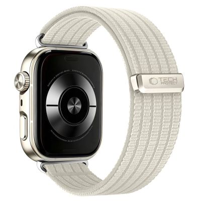 2. Pasek Tech-Protect Nylon an Huawei Watch Fit 3 / 4 / 4 Pro / 5 / 5 Pro - biały