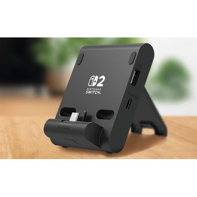 4. Podstawka USB podwójna PlayStand dla Nintendo Switch 2 - Dark Grey