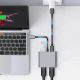 6. Adapter Tech-Protect HB08 4w1 USB-C + USB2.0 + 2 x HDMI 4K 60HZ - szary