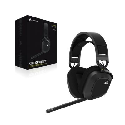 2. Słuchawki Corsair HS80 RGB Wireless Carbon