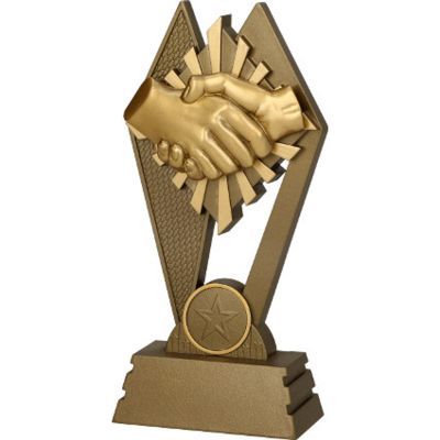 Figurka odlewana - uścisk dłoni RP3015