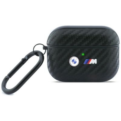 Etui BMW Carbon Metal Logo na AirPods Pro 3 - czarne